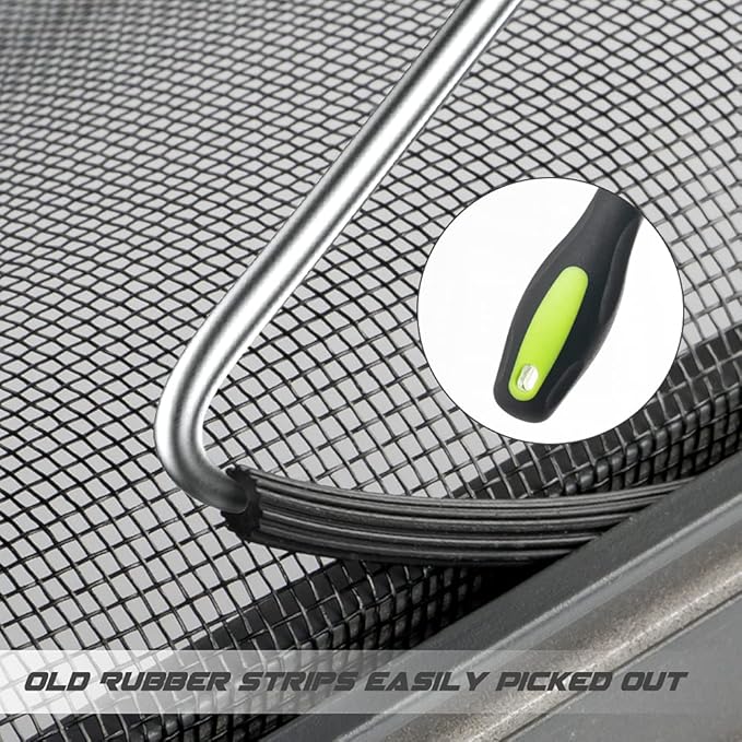 Lengtimo Fiberglass Screen Repair Kit, Black, 48" x 110", Easy to Install, Up to 5 Years Lifespan, Wide Application