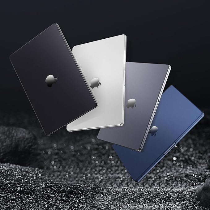 MOSISO Compatible with MacBook Pro 16 inch Case M5 2026 M4 M3 M2 M1 2025-2021 A3429 A3428 A3403 A3186 A2991 A2780 A2485, 4 in 1 Kit Seamlessly Closes Anti-Fingerprints Hard Shell, Space Black Clear