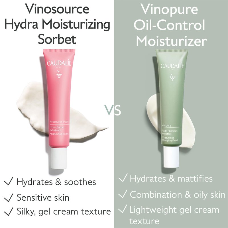 Caudalie Vinopure Oil Control Moisturizer, Hydrating & Mattifying Moisturizer - 40 mL
