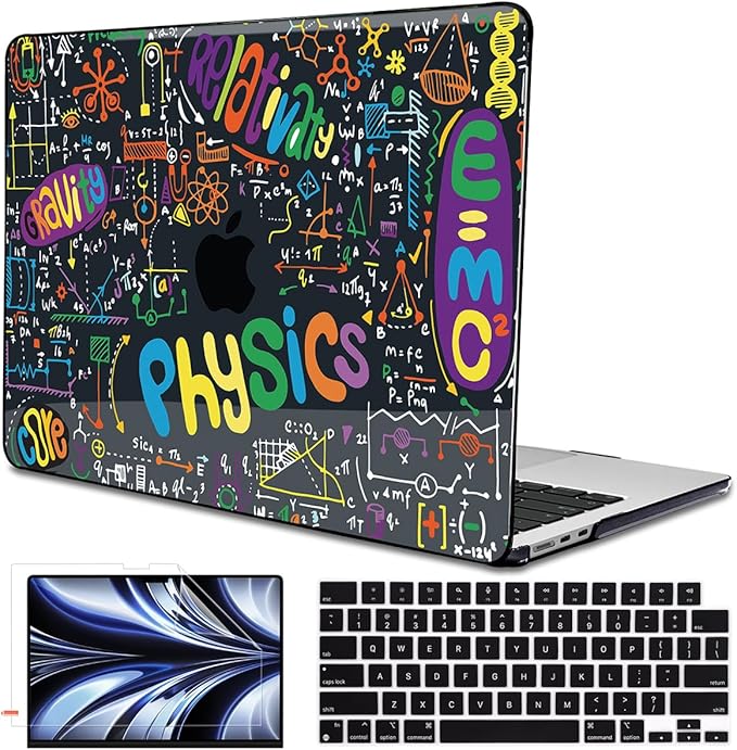 LCMOCICO for MacBook Air 13 Inch Case 2026 2025 2024 2023 2022 Release M5 A3449 M4 A3240 M3 A3113 M2 A2681, Scratch Resistant Plastic Hard Shell Case for MacBook Air 13.6 M5, Physical Chemistry1