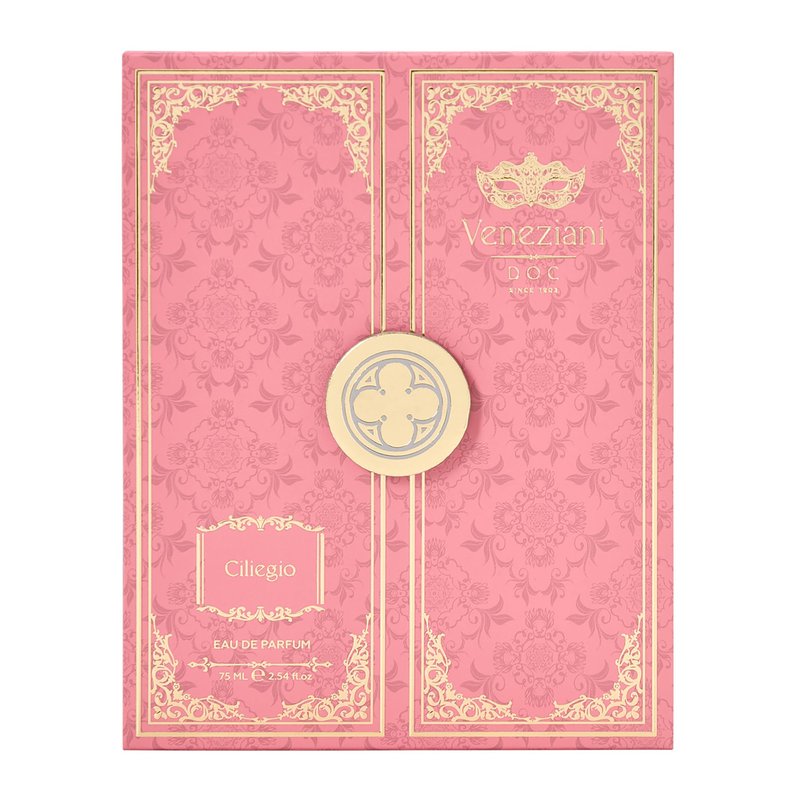 Veneziani Ciliegio - Italian Eau de Parfum - Long Lasting Perfumes for Women - Notes of Whiskey, Cinnamon, Vetiver and Vanilla Perfume - 2.5 oz