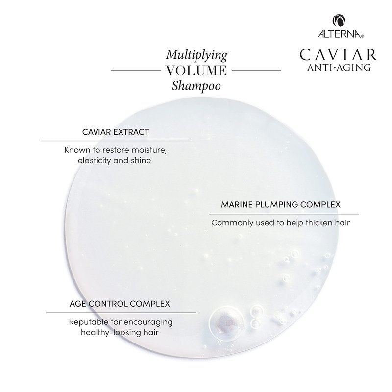 Alterna Caviar Anti-Aging Multiplying Volume Shampoo and Conditioner Set, 8.5-Ounce (2-Pack)