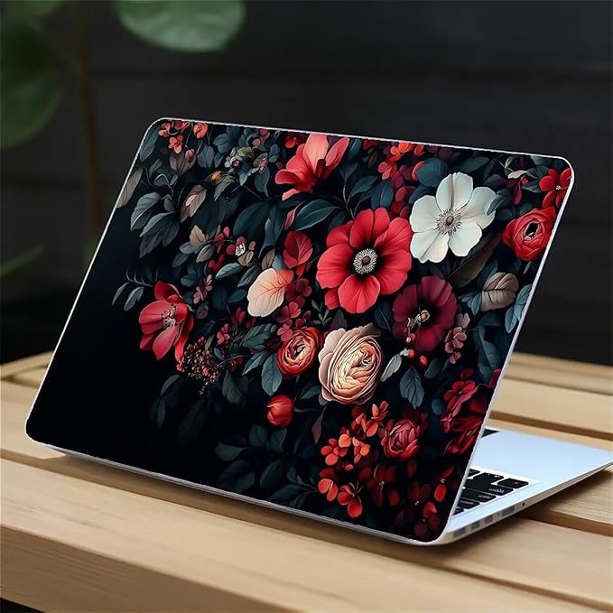 COTAIL Compatible with MacBook Air 13.3 13.6 Inch Case 2022 2021 2020 2019 Plastic Hard Shell Case Cover,13.3 Pro(A1706/A1708/A1989/A2159/A2289/A2338), Dark Floral