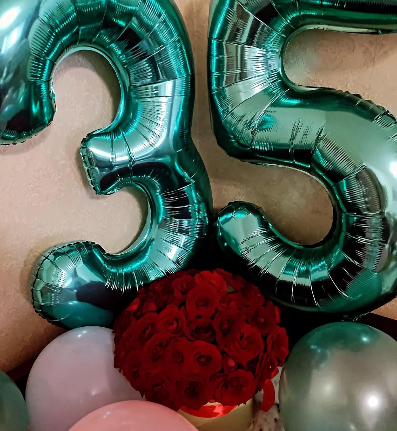 Teal Blue Number 8 Balloon - 40 Inch Birthday Decorations for Girls | Perfect for 8th Birthday Parties