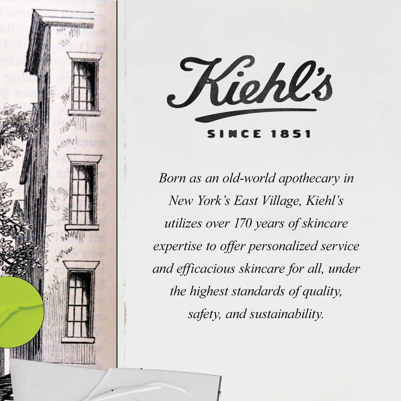 Kiehl's Blue Astringent Herbal Lotion, Soothing Facial Toner for Oily Skin, Instant Refreshing Spot Treatment & Men's Aftershave Lotion, Soothes & Balances Skin, with Menthol & Camphor - 8.4 fl oz