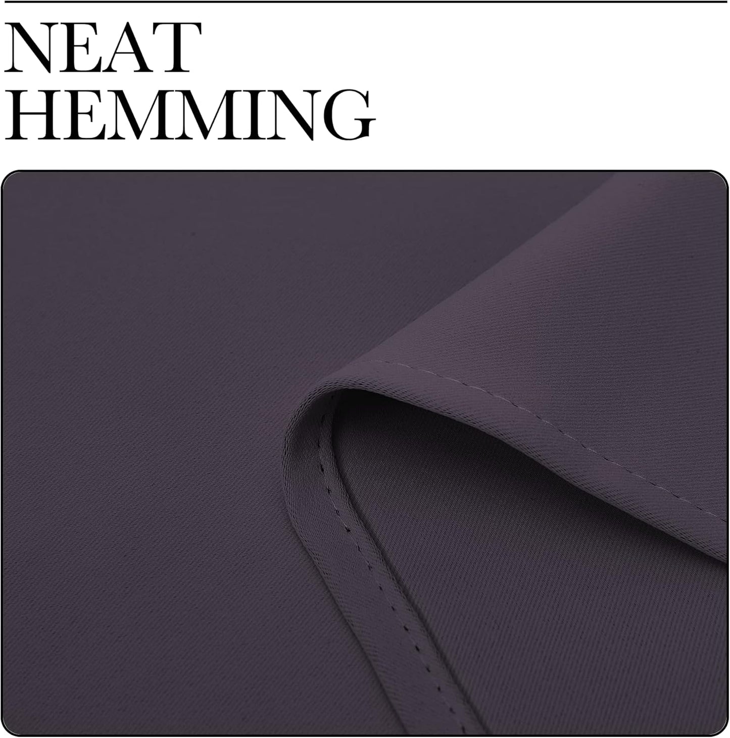NICETOWN Greyish Purple Blackout Curtains - 90-Inch Thermal Insulated Drapes | 2 Panels, 55" Wide for Living Room