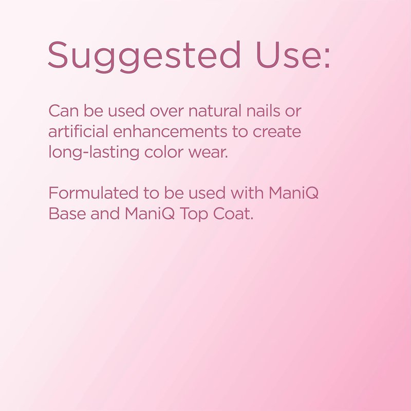 Mani-Q Soft Gel Polish - Natural Nail Enhancements, LED/UV Soak-Off Gel | 1/3 oz