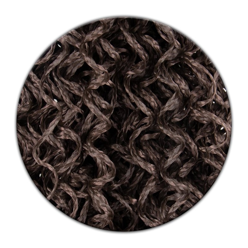 Wavy Small Box Braids Crochet Hair - 55-Inch Synthetic Extensions | 8 Packs, 28 Strands Each - Perfect for Black Women
