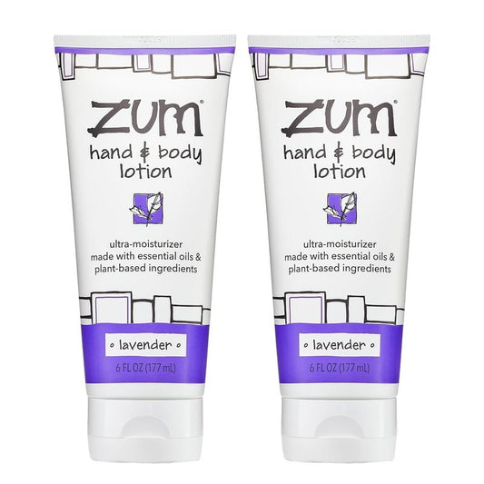 Indigo Wild Hand & Body Lotion - Natural Moisturizer with Shea Butter & Jojoba Oil - Lavender Scent | 6 fl oz (2 Pack)