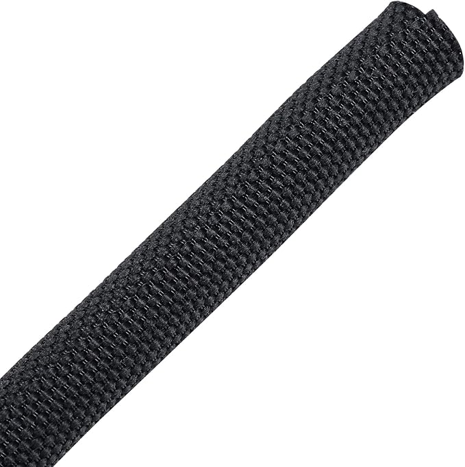 Automotive Wire Sheathing Split Wire Loom Braided Mesh Woven Cable Sleeve for Wires/Cable Cord Protector (5/16" - 36 Feet)