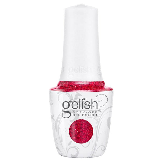 Gelish Holiday Winter Floral Wonderland Collection - TPO-Free Long-Lasting Soak Off Gel Nail Polish, Vibrant Color, Professional Quality, High Shine, Chip-Resistant Formula (Poinsettia Stardust)
