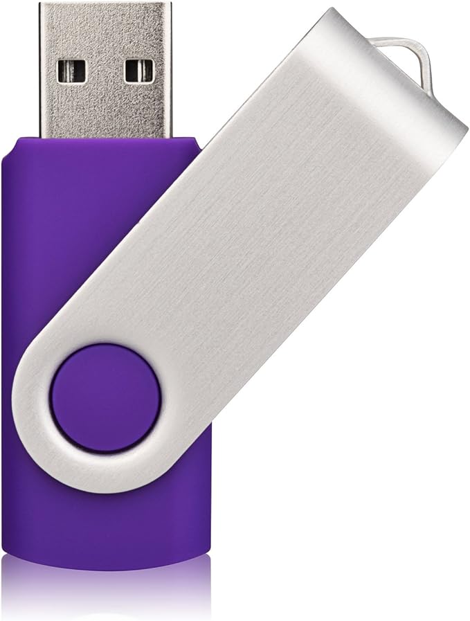 KALSAN 10 Pack 8GB USB Flah Drive USB 2.0 Pen Drive-Purple
