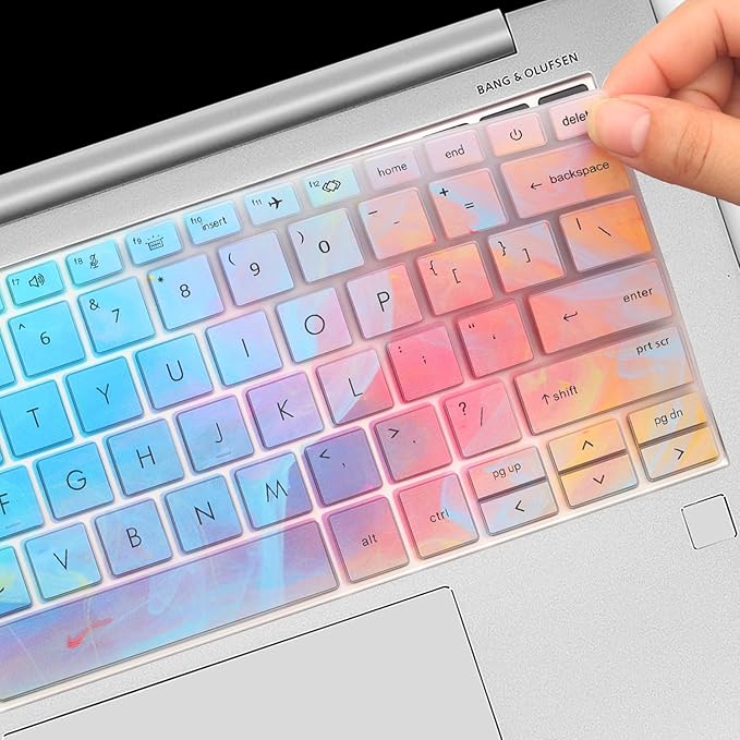 Colorful Keyboard Cover for HP EliteBook 830 835 840 845 1040 G9 G10 2025 2024 2023 2022 13.3 14 inch Laptop Accessories Keyboard Protective Skin (Not fit The 830/840/845/1040 G11 G8 G7 G6 G5 G4 G3)