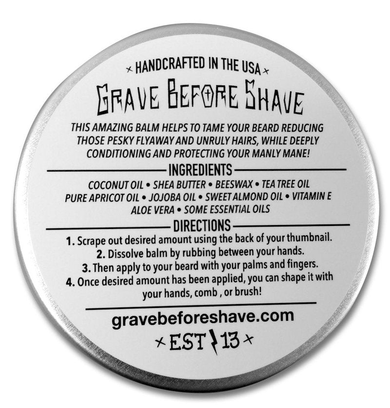 Grave Before Shave™ Bay Rum Beard Balm (4 oz)