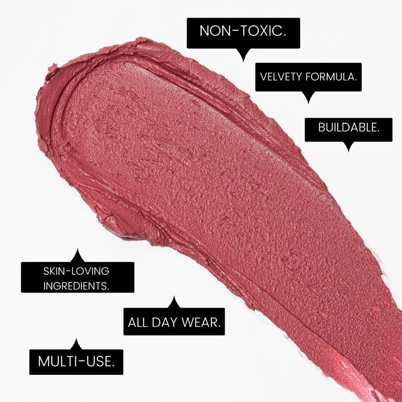 Epiclight Never Settle Radiant Cheek + Lip Blush - Cream Blush Multiuse 3 in 1 for Cheeks + Lips and Lids - Non-Toxic & Cruelty Free- Makeup + Skincare - Paraben & Sulfate-free (Whispering Peach)