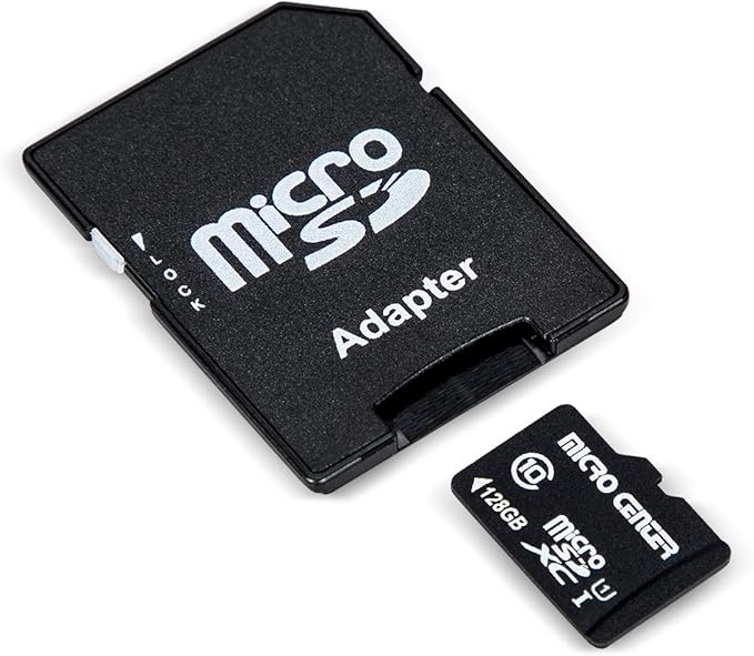 INLAND Micro Center 128GB Class 10 MicroSDXC Flash Memory Card with Adapter for Mobile Device Storage Phone, Tablet, Drone & Full HD Video Recording - 80MB/s UHS-I, C10, U1 (2 Pack)
