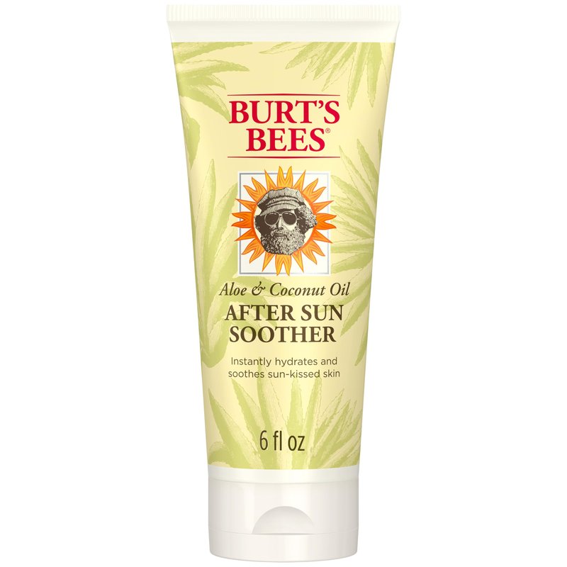 Burt's Bees After Sun Lotion with Hydrating Aloe Vera and Coconut Oil, Replenish and Recondition skin, Sunburn Relief, Natural Origin After Sun Soother, 6 oz. Tube