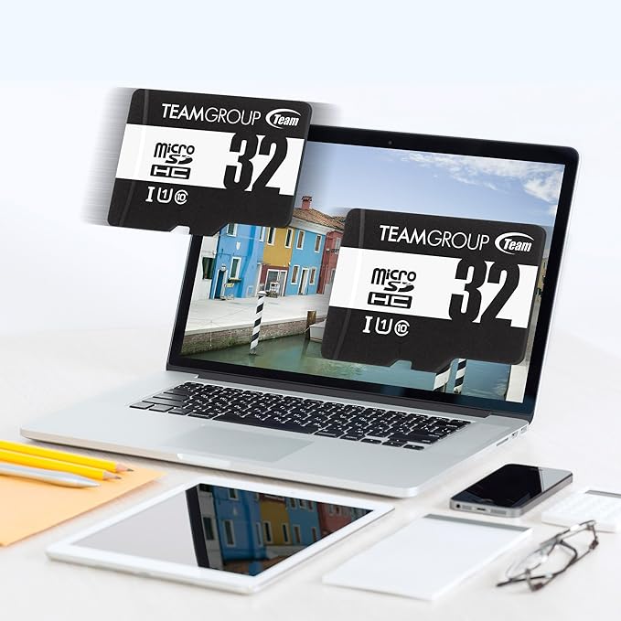 TEAMGROUP Micro 64GB 5 Pack UHS-I U1 Class 10 SDHC SDXC Read Speed up to 100MB/s High Speed Flash Meomry Card with Adapter for Camera, Surveillance, Full HD Shooting TUSDX64GCL10U63