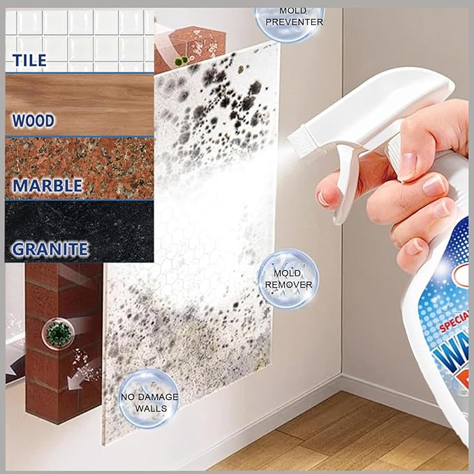 Heavy-Duty Kitchen Degreaser Foam Cleaner,Highly Effective Removal Spray,Dirt, Dust And Stain Remover,Wall Multi functiona Foam Cleaner Spray (1, 240ML)