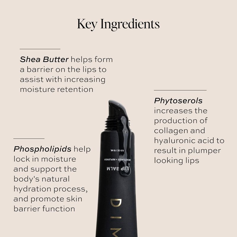 DIME Beauty Fresh Air Lip Balm - Hydrating Shea Butter Lip Treatment | Vegan, 0.5 oz