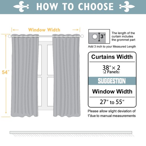 ChrisDowa Blackout Curtains 54 inches Long for Bedroom - 2 Panels Set Grommet Thermal Insulated Room Darkening Curtains for Living Room (Biscotti Beige, 38 x 54 Inch)
