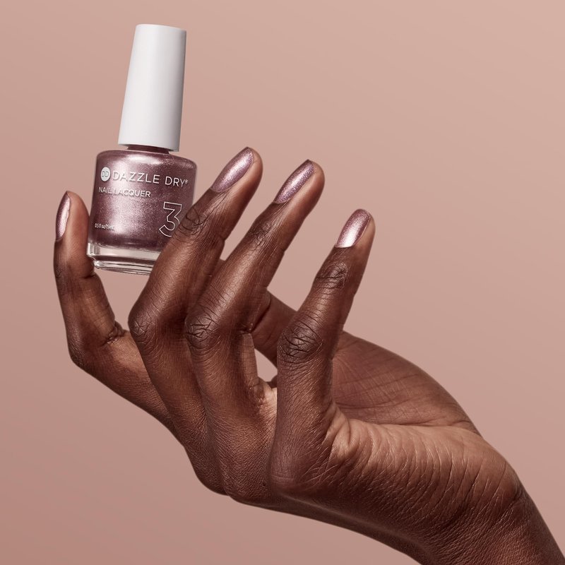 Dazzle Dry Nail Lacquer (Step 3) - Out N' About - A rose gold metallic. Full-coverage metallic. (0.5 fl oz)