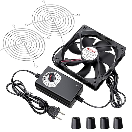 Wathai 120mm x 25mm AC Powered Computer Fan AC 110V 120V Speed Controller