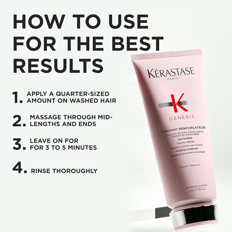 Kerastase Genesis Conditioner - Strengthening Hydration for Weak, Damaged Hair | Normal to Dry Hair