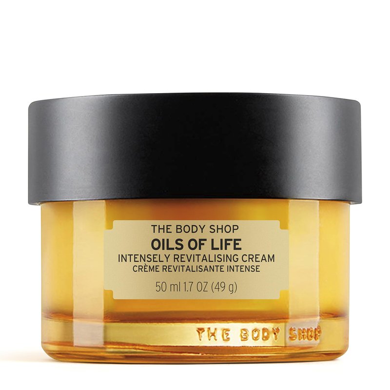 The Body Shop Oils of Life Intensely Revitalizing Cream - Lightweight, Nourishing Cream - Revitalizes Skin - 1.7 Fl Oz