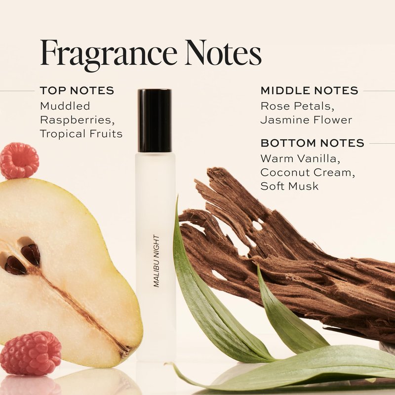 DIME Beauty Malibu Night Perfume for Women - Fruity Gourmand Eau de Toilette with Vanilla, Coconut Cream & Raspberry - Clean Fragrance, Hypoallergenic, Vegan, Travel Spray, 0.34 oz / 10 ml