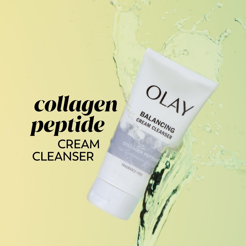 Olay Regenerist Collagen Peptide 24, Face Wash, Fragrance-Free, 150 mL
