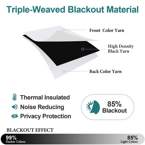 ChrisDowa Room Darkening Curtains 120 Inches Long 2 Panels Set for Living Room, Grommet Thermal Insulated Blackout Curtains for Bedroom (Greyish White, 52 x 120 Inch)