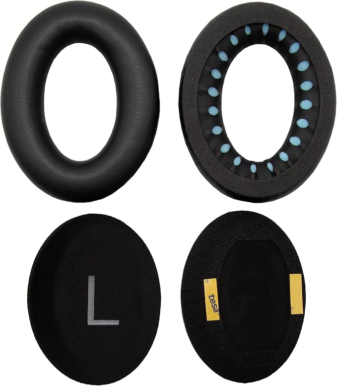 ZORIVASTRA Replacement Ear Pads - Compatible with Bose QuietComfort 45 / SE Headphones, Soft Protein Leather,Premium Noise Cancelling Earpads, Durable & Comfortable Ear Cushions (QC 45-Black)