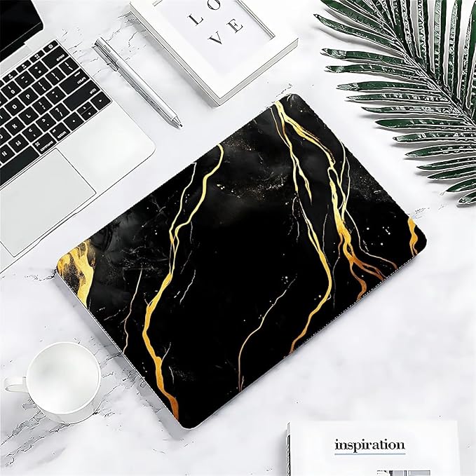 COTAIL Compatible with MacBook Air 13.3 13.6 Inch Case 2022 2021 2020 2019 Plastic Hard Shell Case Cover,13.3 Air (A1932/A2179/A2337), Black Marble