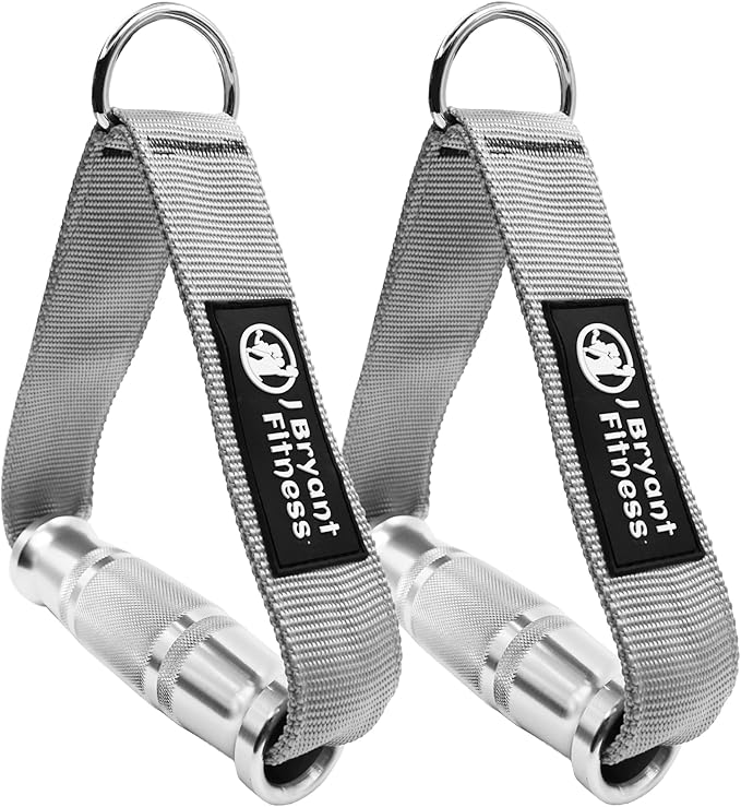 J Bryant Cable Machine Handles Attachment for Pulley Machine Heavy Duty Metal D Handle Aluminum Alloy Handle Grips Durable Workout Handles Pulley LAT Pulldown System