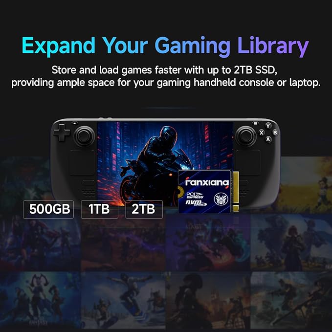 fanxiang 1TB M.2 2230 NVMe SSD, PCIe Gen 4x4 Speed up to 5000 MB/s, 2230 SSD Compatible with Steam Deck/ROG Ally/Microsoft Surface Pro/Mini PCs, S630
