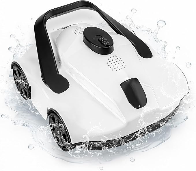 Robotic Pool Cleaners Cordless Robotic Pool Cleaner for Above Ground Pools - 130 Min Runtime, Self-Charging, Cleans Up to 860 Sq Ft, Lightweight & Portable Design