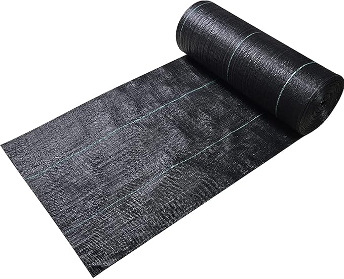 1.4ftx50ft Weed Barrier Landscape Fabric Heavy Dutyï¼Weed Block Gardening Ground Cover Mat, Weed Control Garden Cloth ï¼Woven Geotextile Fabric for Underlaymentï¼Commercial Driveway Fabric