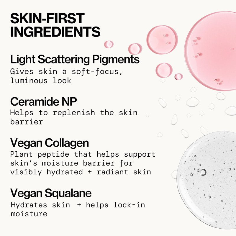 Pacifica Makeup Primer – Kind Glaze Dewy Glow Layer, Hydrating Primer with Vegan Collagen, Squalane & Ceramides for Soft-Focus Radiance, Vegan & Cruelty-Free, 1 fl oz