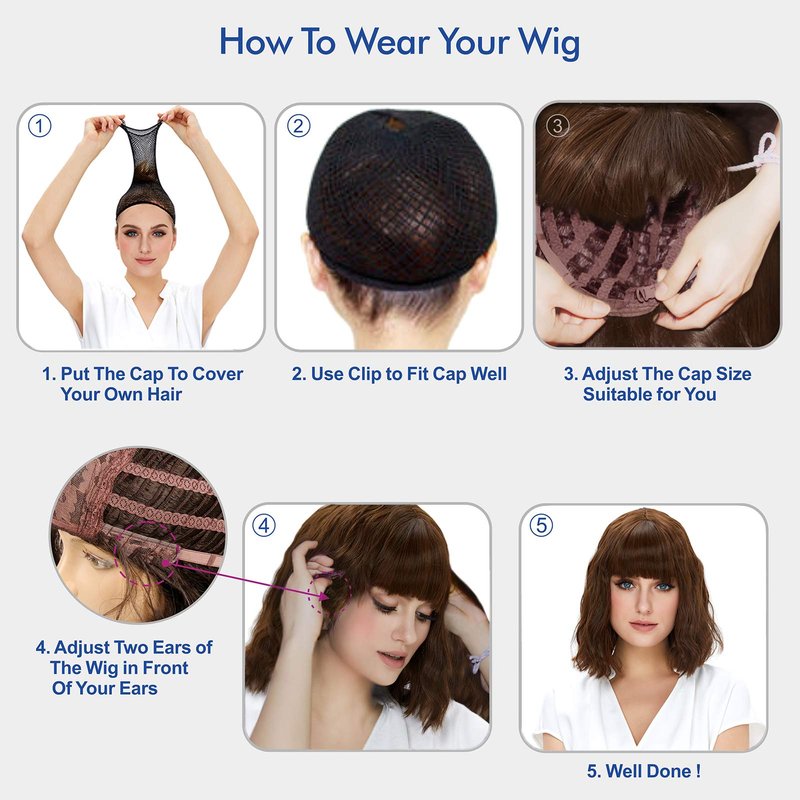 STfantasy 20S Finger Wave Wig Flapper Curly Synthetic Hair for Women 1920s Cosplay Costume Halloween Party Daily Everyday Wear (Black+Red)