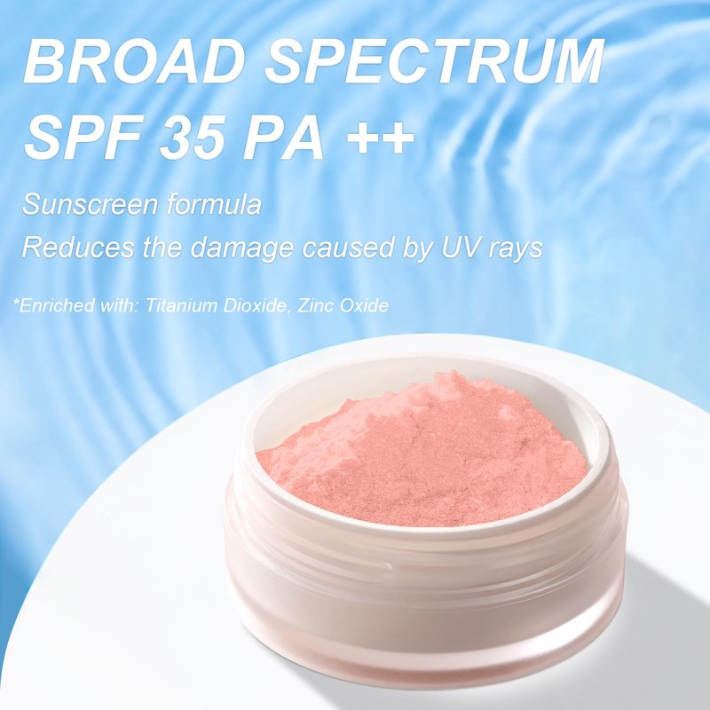 Mineral Powder Foundation, SPF 35, Talc-Free Lightweight Loose Powder for a Smooth & Matte Finish - Medium Coverage, Skin-improving Mineral Foundation (#06 Medium Beige Foundation Makeup)