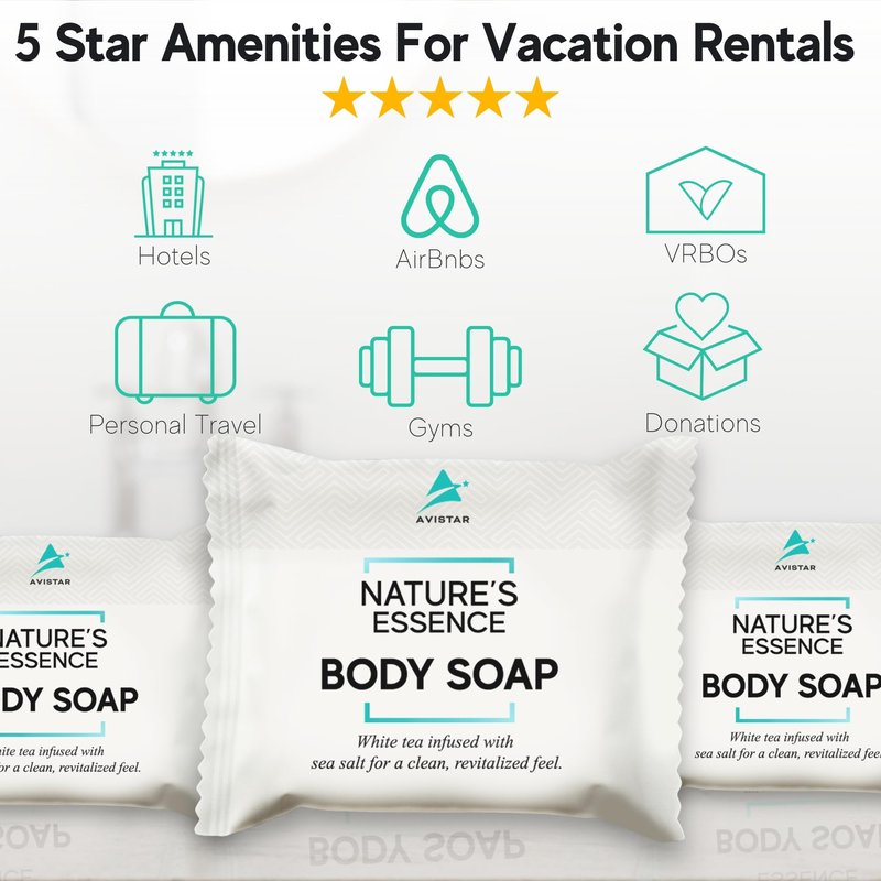 Bar Soap Bulk Individually Wrapped – 120 Pack 0.5 oz Mini Hotel Soap Bars Bulk – Travel Size Essential Toiletries for Hosts and Guests, Hotel, Hospitality, Shelters & Bathroom Amenities