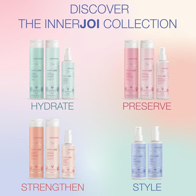 Joico InnerJoi Hydrate Shampoo - Moisturizing Formula for Dry Hair & Scalp | Sulfate & Paraben Free