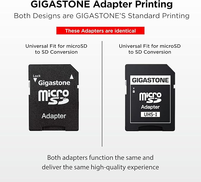 Gigastone 32GB Micro SD Card Full HD Video Surveillance Security Camera Action Camera Drone Micro SDHC UHS-I U1 C10 90MB/s (Pack of 10)