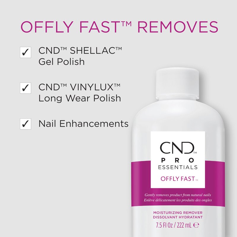 CND OFFLY FAST Moisturizing Nail Polish Remover, 32 fl oz