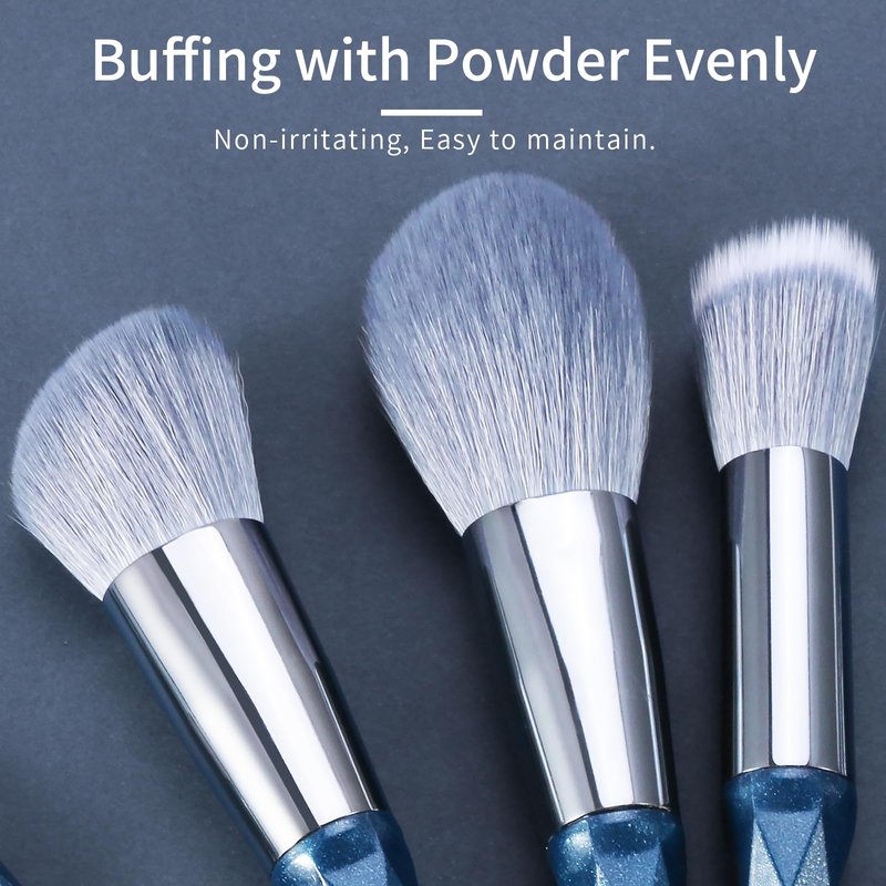 ENZO KEN Pink Portable Eye Shadow Brush Set, Vegan Eyeshadow Brushes Set, Small Nose Contour Brush, Diamond Eyeshadow Brush, Eyeshadow Blending Brush, Colorful Eye Makeup Brushes Set Professional.