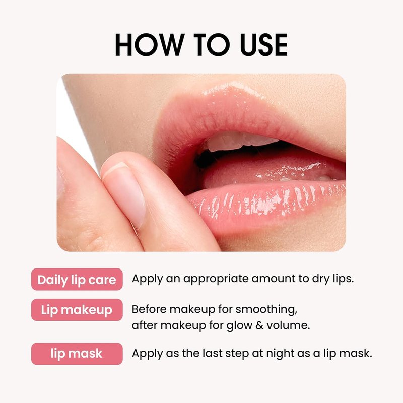 Collagen Glow Plumping Lip Mask - Non-Sticky Overnight Hydration with Collagen & Peptides | 6.3 g / 0.22 oz.