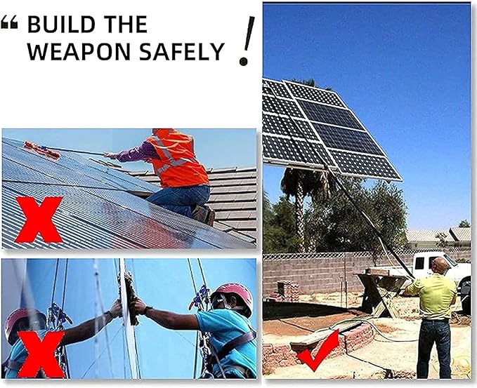 Photovoltaic Panel Cleaning 3.6-11M Water Fed Telescopic Brush Window Clean Extendable Cleaner Conservatory Roof Cleaning Tools Photovoltaic and Solar Panels Cleaner Kit,20ft/6m