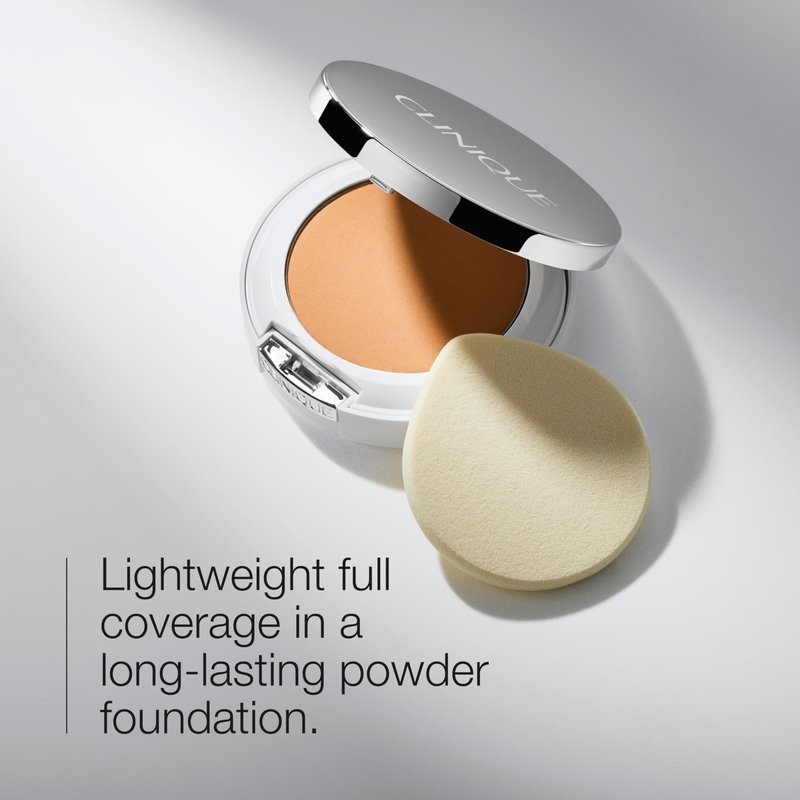 Clinique Beyond Perfecting Powder Lightweight Full Coverage Foundation + Concealer For Dry Combination to Oily Skin Types, Breeze, 0.51 Ounce