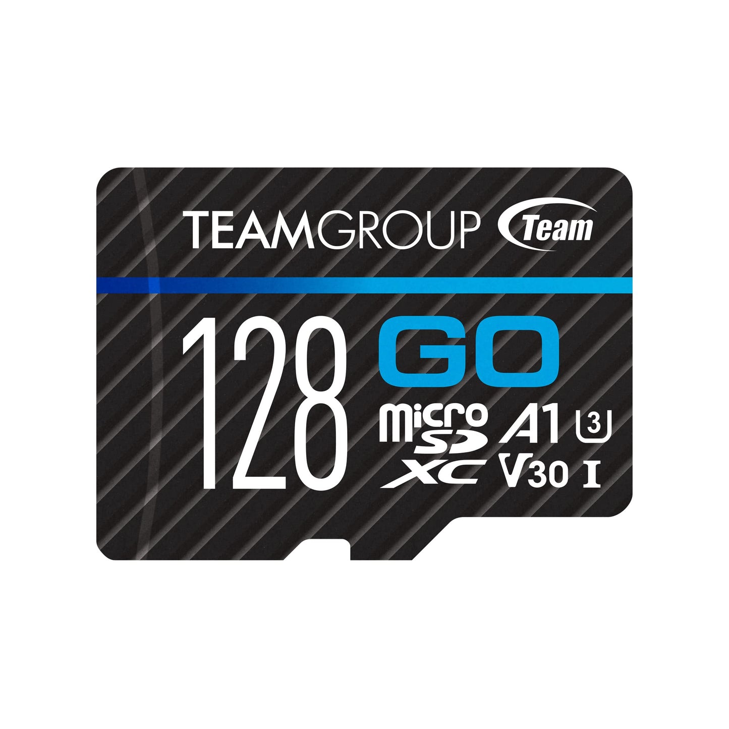 TEAMGROUP GO Card 128GB Micro SDXC UHS-I U3 V30 4K for GoPro & Action Cameras Flash Memory Card with Adapter for Outdoor 4K Shooting TGUSDX128GU303